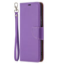 For Xiaomi Redmi Note 10 Pro Litchi Texture Pure Color Horizontal Flip Leather Case with Holder & Card Slots & Wallet & Lanyard(Purple)