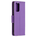 For Xiaomi Redmi Note 10 Pro Litchi Texture Pure Color Horizontal Flip Leather Case with Holder & Card Slots & Wallet & Lanyard(Purple)