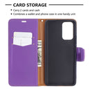 For Xiaomi Redmi Note 10 Pro Litchi Texture Pure Color Horizontal Flip Leather Case with Holder & Card Slots & Wallet & Lanyard(Purple)