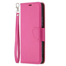 For Xiaomi Redmi Note 10 Pro Litchi Texture Pure Color Horizontal Flip Leather Case with Holder & Card Slots & Wallet & Lanyard(Rose Red)