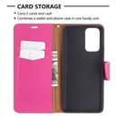 For Xiaomi Redmi Note 10 Pro Litchi Texture Pure Color Horizontal Flip Leather Case with Holder & Card Slots & Wallet & Lanyard(Rose Red)
