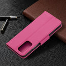 For Xiaomi Redmi Note 10 Pro Litchi Texture Pure Color Horizontal Flip Leather Case with Holder & Card Slots & Wallet & Lanyard(Rose Red)