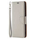 For Xiaomi Redmi Note 10 Pro Litchi Texture Pure Color Horizontal Flip Leather Case with Holder & Card Slots & Wallet & Lanyard(Grey)