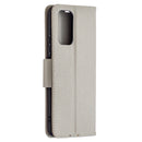 For Xiaomi Redmi Note 10 Pro Litchi Texture Pure Color Horizontal Flip Leather Case with Holder & Card Slots & Wallet & Lanyard(Grey)