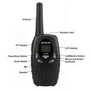 1 Pair RETEVIS RT628 0.5W US Frequency 462.550-467.7125MHz 22CHS Handheld Children Walkie Talkie(Black)