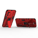 For OPPO Reno5 5G / 4G Supersonic PC + TPU Shock-proof Protective Case with Holder(Red)
