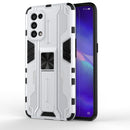 For OPPO Reno5 5G / 4G Supersonic PC + TPU Shock-proof Protective Case with Holder(Silver)