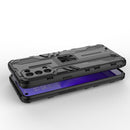 For OPPO Reno5 5G / 4G Supersonic PC + TPU Shock-proof Protective Case with Holder(Silver)