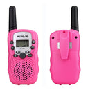 1 Pair RETEVIS RT388 0.5W US Frequency 462.5625-467.7250MHz 22CHS Handheld Children Walkie Talkie(Pink)