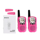 1 Pair RETEVIS RT388 0.5W US Frequency 462.5625-467.7250MHz 22CHS Handheld Children Walkie Talkie(Pink)