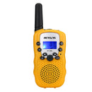 1 Pair RETEVIS RT388 0.5W US Frequency 462.5625-467.7250MHz 22CHS Handheld Children Walkie Talkie(Yellow)