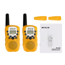 1 Pair RETEVIS RT388 0.5W US Frequency 462.5625-467.7250MHz 22CHS Handheld Children Walkie Talkie(Yellow)