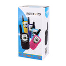 1 Pair RETEVIS RT388 0.5W US Frequency 462.5625-467.7250MHz 22CHS Handheld Children Walkie Talkie(Yellow)