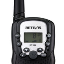 1 Pair RETEVIS RT388 0.5W EU Frequency 446MHz 8CHS Handheld Children Walkie Talkie(Black)