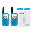 1 Pair RETEVIS RT388 0.5W EU Frequency 446MHz 8CHS Handheld Children Walkie Talkie(Blue)