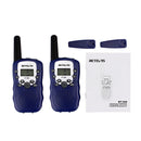 1 Pair RETEVIS RT388 0.5W EU Frequency 446MHz 8CHS Handheld Children Walkie Talkie(Purple)