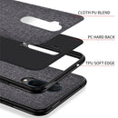 For OnePlus 7T Pro Shockproof Cloth Texture PC+ TPU Protective Case(Grey)