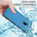 For OnePlus 7T Pro Shockproof Cloth Texture PC+ TPU Protective Case(Grey)