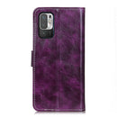 For Xiaomi Poco M3 Pro 4G / Poco M3 Pro 5G / Redmi Note 10 5G Retro Crazy Horse Texture Horizontal Flip Leather Case with Holder & Card Slots & Photo Frame & Wallet(Purple)