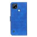 For OPPO Realme C21 Crocodile Texture Horizontal Flip Leather Case with Holder & Card Slots & Wallet(Blue)