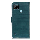 For OPPO Realme C21 Crocodile Texture Horizontal Flip Leather Case with Holder & Card Slots & Wallet(Dark Green)