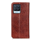 For OPPO Realme 8 / 8 Pro Magnetic Crazy Horse Texture Horizontal Flip Leather Case with Holder & Card Slots & Wallet(Brown)