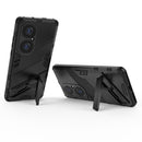 For Huawei P50 Pro Punk Armor 2 in 1 PC + TPU Shockproof Case with Invisible Holder(Black)