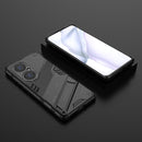 For Huawei P50 Pro Punk Armor 2 in 1 PC + TPU Shockproof Case with Invisible Holder(Black)