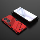 For Huawei P50 Pro Punk Armor 2 in 1 PC + TPU Shockproof Case with Invisible Holder(Red)