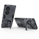 For Huawei P50 Pro Punk Armor 2 in 1 PC + TPU Shockproof Case with Invisible Holder(Grey)