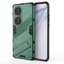 For Huawei P50 Pro Punk Armor 2 in 1 PC + TPU Shockproof Case with Invisible Holder(Green)