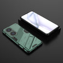 For Huawei P50 Pro Punk Armor 2 in 1 PC + TPU Shockproof Case with Invisible Holder(Green)