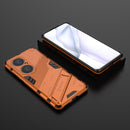 For Huawei P50 Pro Punk Armor 2 in 1 PC + TPU Shockproof Case with Invisible Holder(Orange)