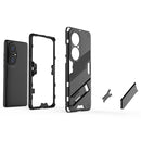 For Huawei P50 Pro Punk Armor 2 in 1 PC + TPU Shockproof Case with Invisible Holder(Orange)