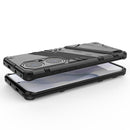 For Huawei P50 Pro Punk Armor 2 in 1 PC + TPU Shockproof Case with Invisible Holder(Light Red)
