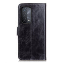 For OPPO A93 / A54 / A74 5G Retro Crazy Horse Texture Horizontal Flip Leather Case with Holder & Card Slots & Photo Frame & Wallet(Black)