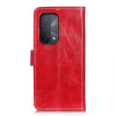 For OPPO A93 / A54 / A74 5G Retro Crazy Horse Texture Horizontal Flip Leather Case with Holder & Card Slots & Photo Frame & Wallet(Red)