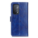 For OPPO A93 / A54 / A74 5G Retro Crazy Horse Texture Horizontal Flip Leather Case with Holder & Card Slots & Photo Frame & Wallet(Blue)