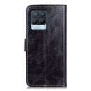 For OPPO Realme 8 / 8 Pro Retro Crazy Horse Texture Horizontal Flip Leather Case with Holder & Card Slots & Photo Frame & Wallet(Black)