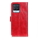 For OPPO Realme 8 / 8 Pro Retro Crazy Horse Texture Horizontal Flip Leather Case with Holder & Card Slots & Photo Frame & Wallet(Red)