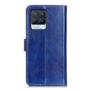 For OPPO Realme 8 / 8 Pro Retro Crazy Horse Texture Horizontal Flip Leather Case with Holder & Card Slots & Photo Frame & Wallet(Blue)