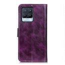 For OPPO Realme 8 / 8 Pro Retro Crazy Horse Texture Horizontal Flip Leather Case with Holder & Card Slots & Photo Frame & Wallet(Purple)