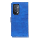 For OPPO A93 5G / A54 5G / A74 5G Crocodile Texture Horizontal Flip Leather Case with Holder & Card Slots & Wallet(Blue)