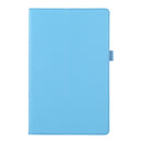 For Lenovo Tab M10 HD Litchi Texture Solid Color Horizontal Flip Leather Case with Holder & Pen Slot(Sky Blue)