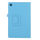 For Lenovo Tab M10 HD Litchi Texture Solid Color Horizontal Flip Leather Case with Holder & Pen Slot(Sky Blue)