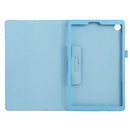 For Lenovo Tab M10 HD Litchi Texture Solid Color Horizontal Flip Leather Case with Holder & Pen Slot(Sky Blue)