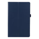For Lenovo Tab M10 HD Litchi Texture Solid Color Horizontal Flip Leather Case with Holder & Pen Slot(Blue)