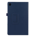 For Lenovo Tab M10 HD Litchi Texture Solid Color Horizontal Flip Leather Case with Holder & Pen Slot(Blue)