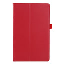 For Lenovo Tab M10 HD Litchi Texture Solid Color Horizontal Flip Leather Case with Holder & Pen Slot(Red)