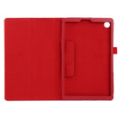 For Lenovo Tab M10 HD Litchi Texture Solid Color Horizontal Flip Leather Case with Holder & Pen Slot(Red)